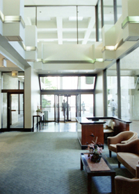 picture of a bank lobby